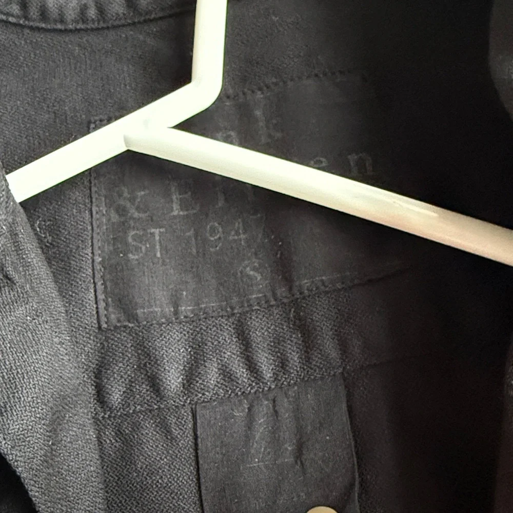 FRANK & EILEEN Mary Shirtdress Black Famous Denim - Picture 9 of 15
